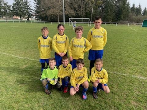 Groupe u11 a pommiers mars 2022