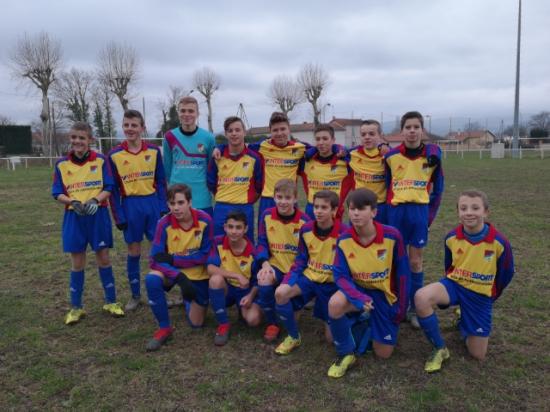 GROUPE U15 16EMES DE FINALE CPE LOIRE CTRE LETRAT JANV 2019